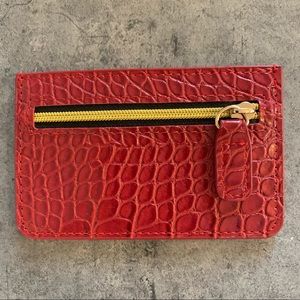 B-Low The Belt Red Crock Zip Up Card Holder